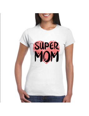 Classic Womens Crewneck T-shirt - Super mom